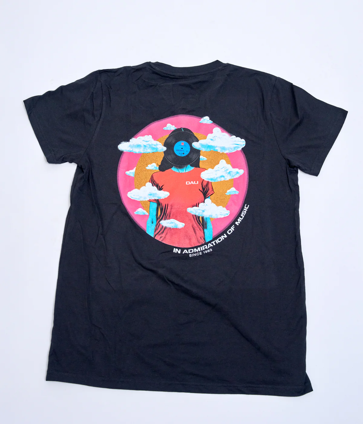 Vinyl Girl T-shirt (Organic) - Black - Image 3